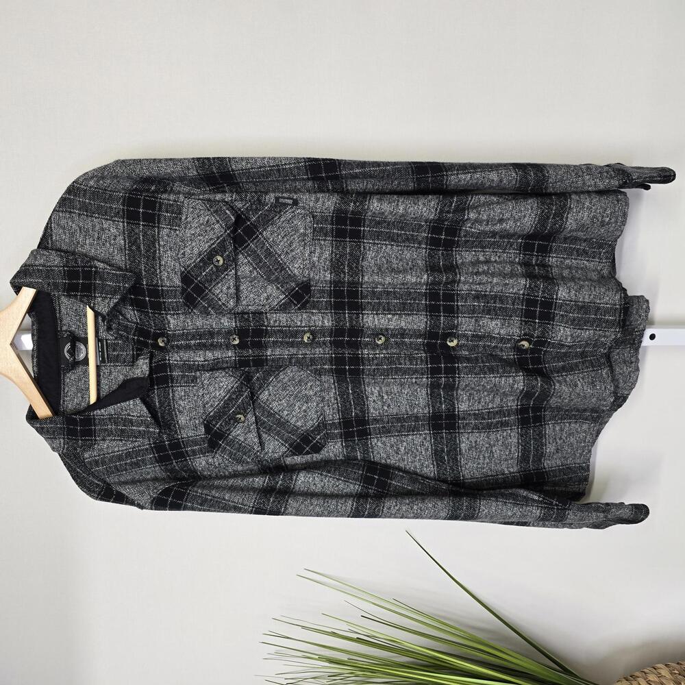 Colorado Clothing Mens XL Gray Plaid Flannel Shirt Jacket Button Up 1718474